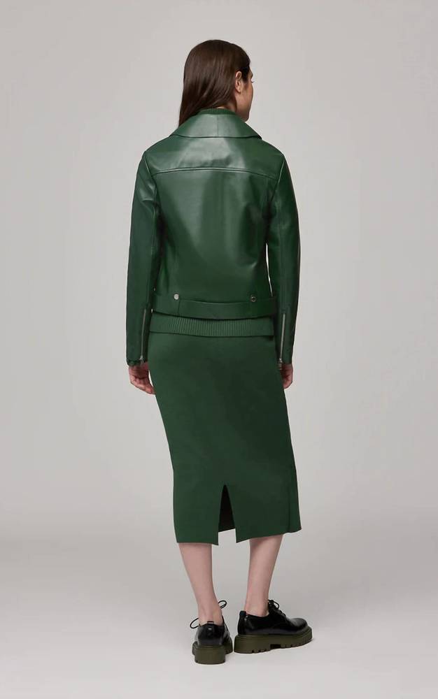 NEW SOIA&KYO rowen leather jacket in juniper - Picture 4 of 5
